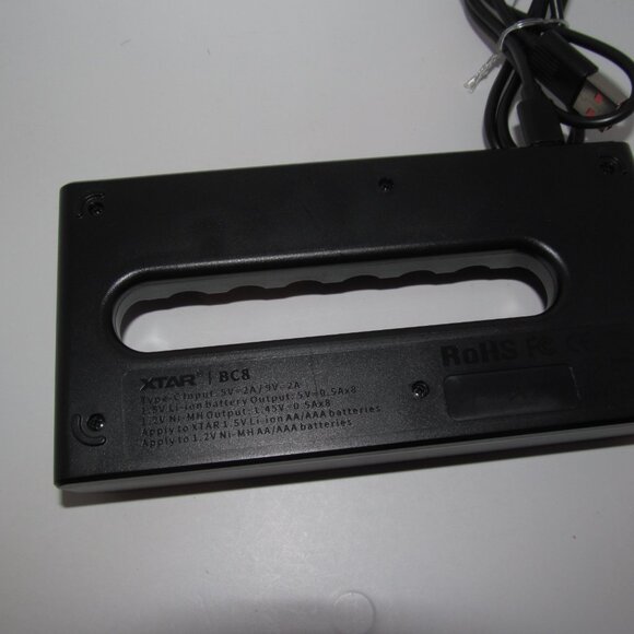 XTAR BC8 Battery Charger 8 Slots for 1.2v NIMH AA & AAA Batteries with Cable - Picture 2 of 2